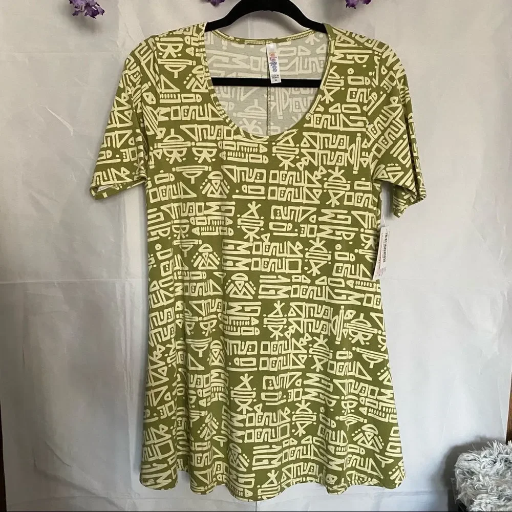 NWT Lularoe perfect T gold aztec shirt RARE! - Picture 1 of 8